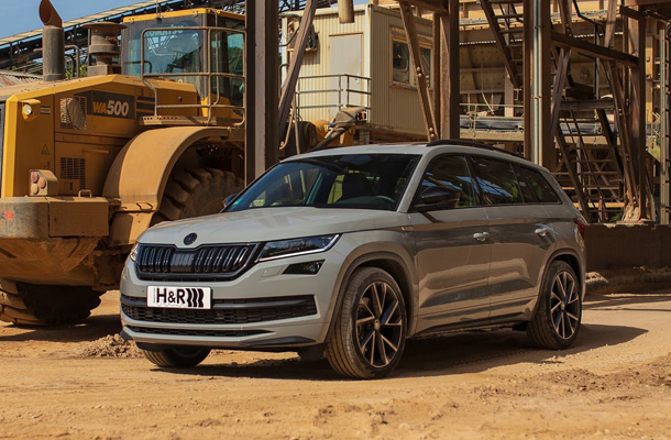 Skoda Kodiaq (RS) avec Ressorts Courts H&R 